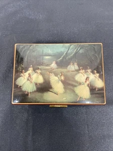 Vintage Refuge Music Jewelry Box Degas Ballet Plays Could Have Danced All Night - Picture 1 of 10