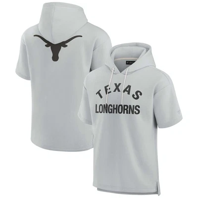 Unisex Fanatics Gray Texas Longhorns Elements Super Soft Fleece Short Sleeve - Image 1 of 3