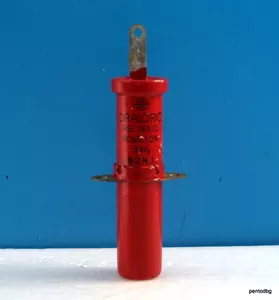 CONDENSADOR DE CERÁMICA TUBULAR DRALORIC RB16X70 80pF +-10% 3KVs 5.6KVA Brazos-5A RARO - Imagen 1 de 4
