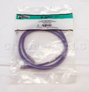 Panduit UTPSP5VLY Cavo Patch CAT 6 Viola RJ45 Classe E Standard NUOVO - Foto 1 di 3