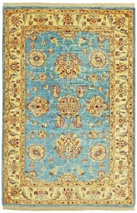 Alfombra anudada a mano Ziegler Farahan 153x102 cm alfombra oriental nueva - Imagen 1 de 7
