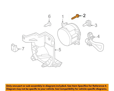 Componentes de parachoques delantero Ford OEM 99-15 E-150 - Tornillo de rejilla N807011S424 Foto 1 de 2