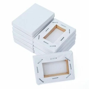 20Pcs Mini Stretched Artists Blank Canvas Art Board Acrylic Oil Paint DIY 5x7cm - Picture 1 of 5