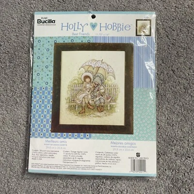 Bucilla Cross Stitch Kit 45211 Holly Hobbie Best Friends by Plaid NEW Sealed - Image 1 of 4