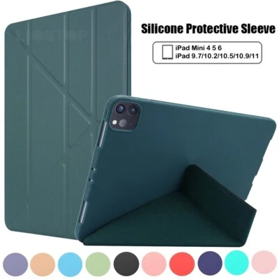 For iPad 10th/9th/8th/7th/Pro 11" 10.5"/Air 5/4th 3rd Leather Stand Case Cover - Image 1 of 4