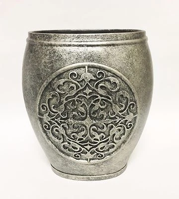 NUEVO BOTE DE BASURA DE RESINA 3D NEGRO GRIS, GUNMETAL, NEGRO, CESTA DE BASURA Foto 1 de 4