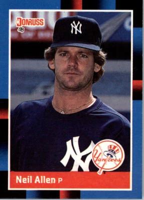 1988 Donruss #597 Neil Allen New York Yankees - Image 1 of 2