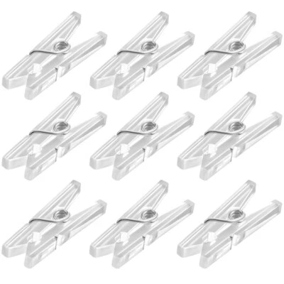 50PCS Clips Wäscheklammern Wäscheleinen Wäscheklammerklammer Federbügelclips Neu - Bild 1 von 4