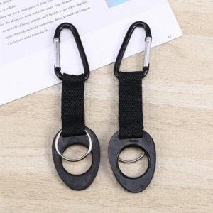2 Pcs Backpack Buckle Water Bottle Holder for Hiking Outdoor Carabiner - Picture 1 of 12