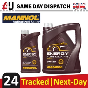 5W-30 Fully Synthetic Engine Oil SL/CF ACEA A5/B5 WSS-M2C913-D - Mannol 7707 6L - Picture 1 of 4