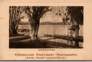 Indonesia Boelongan River Borneo Royal Packet Navigation Vintage Postcard 03.90 - Picture 1 of 2