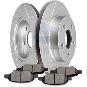 Rotores de freno traseros pastillas de cerámica para Chevrolet Cobalt Pontiac G5 Saturn Aura Ion - Imagen 1 de 12
