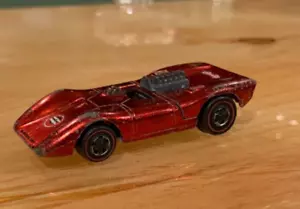 Rare Authentic 1969 Mattel Hot Wheels Redline Metallic Red Ferrari 312P Car - Picture 1 of 7