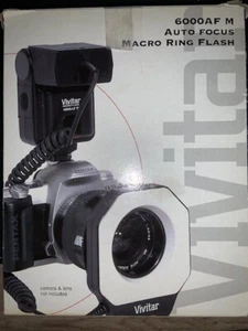 VIVITAR MACRO RING FLASH AUTO FOCUS 6000AF - Picture 1 of 1