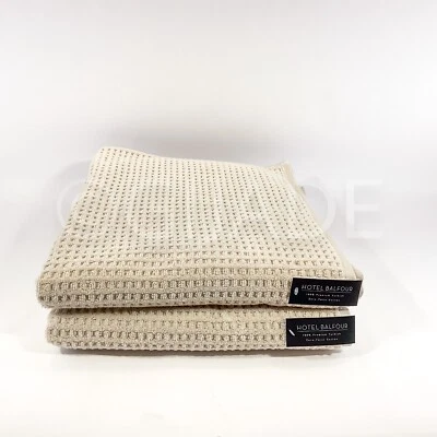 Hotel Balfour 2Pc Bath  Towels  Made In Turkey Beige  Super Soft 100% Cotton - Image 1 of 4