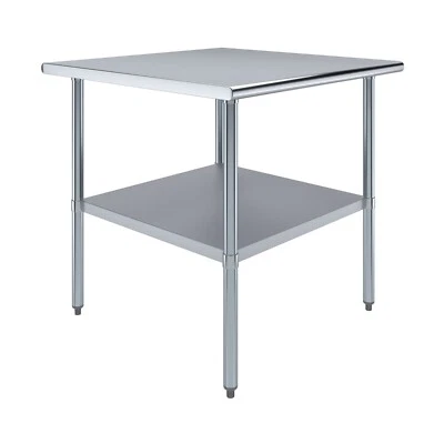 AMGOOD 36 in. x 36 in. Stainless Steel Table