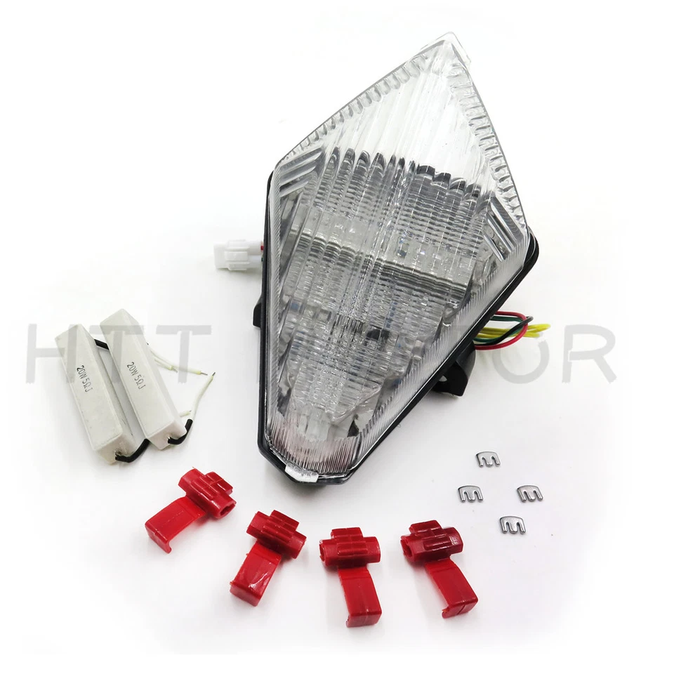 Luz trasera luz freno señales de giro para Yamaha Yzf R1 Yzfr1 2007 2008 transparente Foto 1 de 4