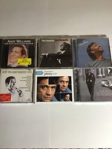 LOT of 6 CD's - Classic Crooners - Andy Williams, Tony Bennet, Bocelli, Cash - Picture 1 of 7