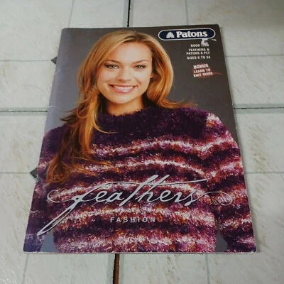 Patons Book 1208 Feathers Fashion 8ply Book Plus Pareo & Bag Leaflet - Image 1 of 4