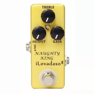 iLovadaso NAUGHTY KING Guitar Pedal True Bypass Overdrive Effect Metal Case - Picture 1 of 2