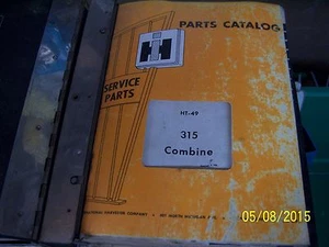 INTERNATIONAL 315 COMBINE PARTS  MANUAL - Picture 1 of 4
