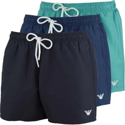 Emporio Armani Herren Badeshorts Badehosen Blau Türkis Schwarz S M L XL XXL - Bild 1 von 4