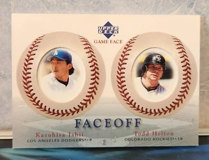 2003 Upper Deck #184 Kazuhisa Ishii/Todd Helton Game Face Faceoff - Picture 1 of 2