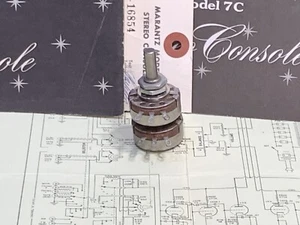 MARANTZ 7 7C TUBE Preamplifier 1 Meg Linear BALANCE CONTROL POTENTIOMETER POT #B - Picture 1 of 11