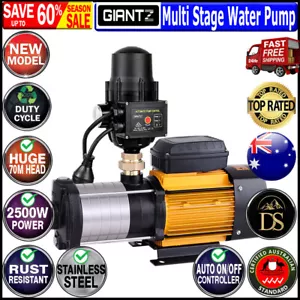 Giantz 2500W Multi Stage High Pressure Water Pump Rain Tank Garden Irrigation - Picture 1 of 10