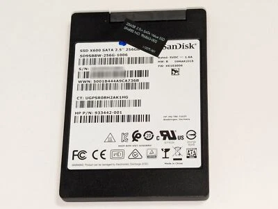 SanDisk 256GB X600 SSD SATA 2.5" Internal Solid State Drive SD9SB8W-256G-1006 - Image 1 of 2