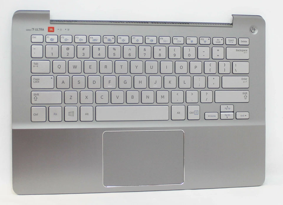 BA75-04470E SAMSUNG PALMREST SILVER W/ KEYBOARD "GRADE A" - Image 1 of 1