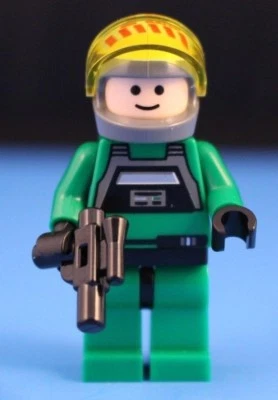 LEGO® STAR WARS™ 7754 minifigura A WING PILOT uniforme verde y casco 100% LEGO Foto 1 de 4