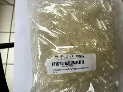 Lotus Brands - Cápsulas de gelatina vacías, O vacías, 500 cápsulas Foto 1 de 3