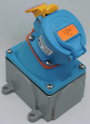 MELTRIC DSN20  63-14075 W/30° Nylon Adapter & MB3 Jct Box - 20A 125VAC TYPE 4X - Image 1 of 4