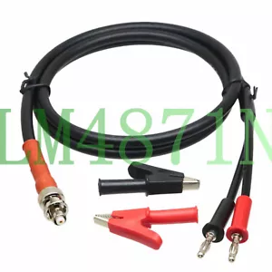 Alligator clip - Banana to RP.BNC SHV 5000V High Voltage 1M RG6 Test Power Cable - Picture 1 of 2