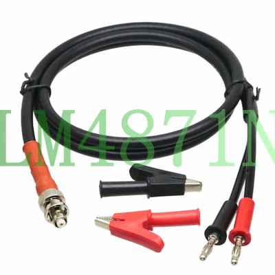 Alligator clip - Banana to RP.BNC SHV 5000V High Voltage 1M RG6 Test Power Cable - Image 1 of 2