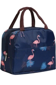 Insulated Lunch Bag Oxford Cloth Tote Bag Lunch Bag with Front Pocket and Handle - Picture 1 of 4
