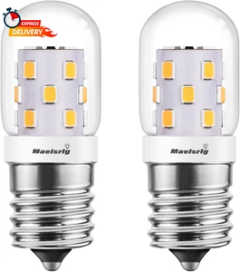 LED Microwave Light Bulbs under Hood 40W Equivalent, E17 LED Bulb Dimmable - Picture 1 of 12