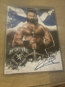 Cargador superior de foto promocional Drew McIntyre certificado por la WWE 11x14 - Imagen 1 de 1