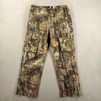 Mossy Oak Hunting Pants Mens 36 38 Cargo Camo Camoflauge Elastic Waist - Image 1 of 4