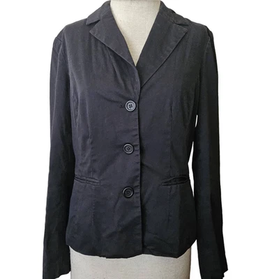 Chaqueta Blazer Negra Ajustada Talla 10 Foto 1 de 4