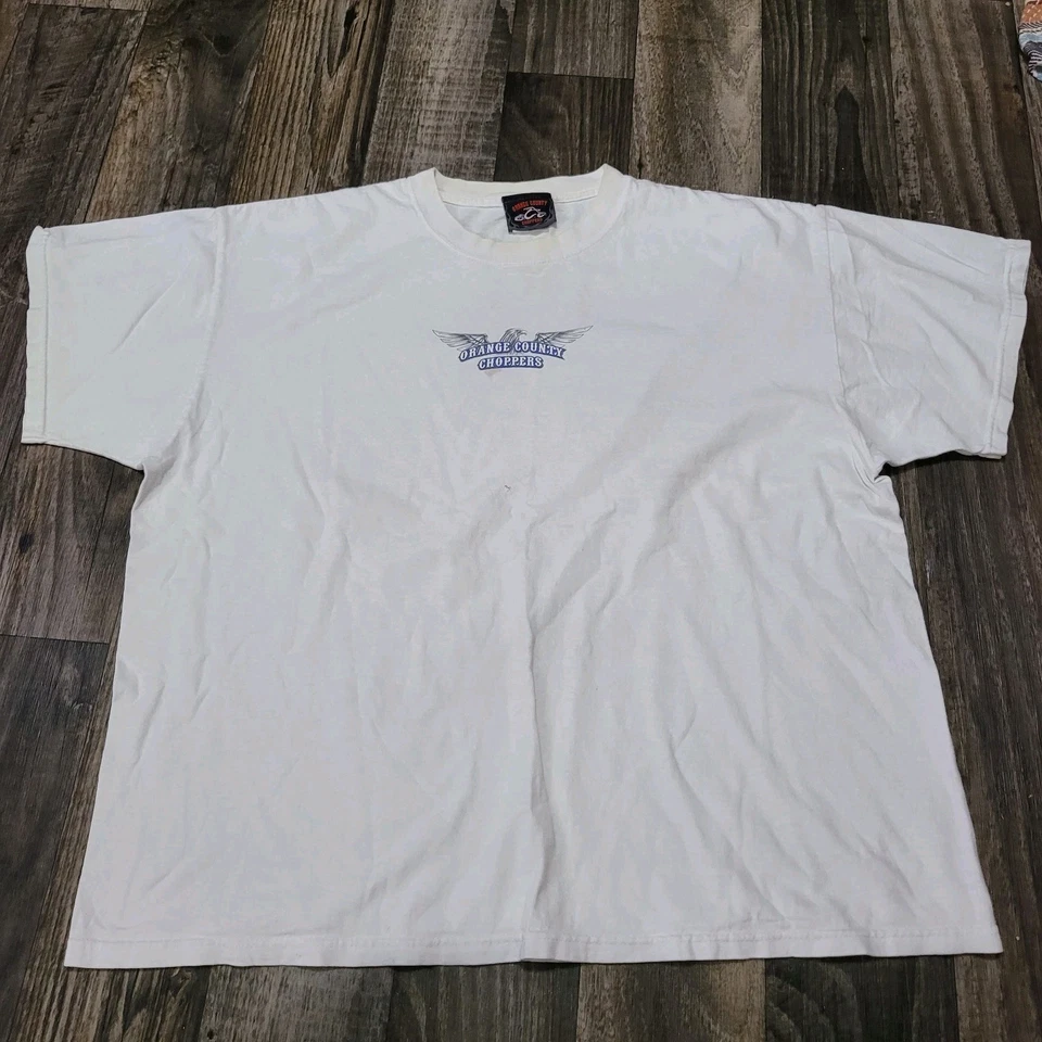 Camiseta De Colección Y2K Orange County Choppers OCC Blanca Motociclista Motocicleta Nueva York Talla XL Foto 1 de 4
