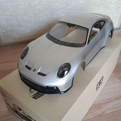 Carrozzeria RC Tamiya Porsche 911 GT3 verniciata argento solo corpo RC - Immagine 1 di 4