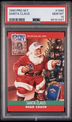 1990 Pro Set  Santa Claus Head Coach PSA 10 - Image 1 of 2