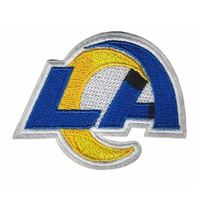LA RAMS IRON ON PATCH 3" Sports Los Angeles Football Team Fan Embroidered - Image 1 of 2