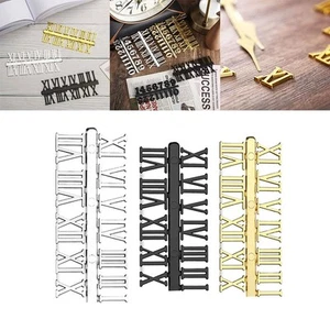 Ziffern Uhr Werkzeug Schwarz+Silber+Gold Ziffern-Kit ABS DIY-Reparatur - Zdjęcie 1 z 13