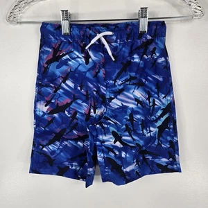 Land's End Boys Size XS 4-5 Cool Sharks Swim Trunks NWOT - Picture 1 of 4