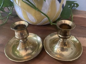 Vintage Brass Candleholder Set - Picture 1 of 2