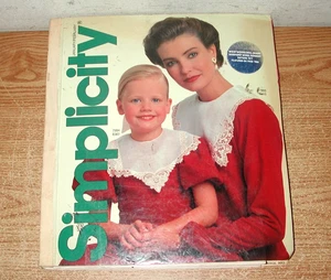 VINTAGE SIMPLICITY JAN./FEB. 1987 LARGE SEWING PATTERN STORE COUNTER CATALOG - Picture 1 of 13