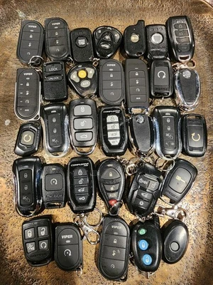 Lot of 32 Aftermarket OEM Remote Start Fobs Keys Assorted Smart USED Locksmith - Image 1 of 4